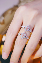 Load image into Gallery viewer, LUOWEND 18K White Gold Real Natural Pink Diamond Ring for Women