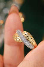 Load image into Gallery viewer, LUOWEND 18K White&Yellow Gold Real Natural Diamond Ring for Women