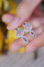 Load image into Gallery viewer, LUOWEND 18K White Gold Real Natural Pink Diamond Ring for Women