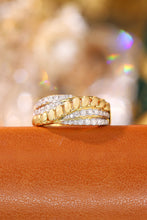 Load image into Gallery viewer, LUOWEND 18K White&Yellow Gold Real Natural Diamond Ring for Women