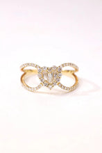 Load image into Gallery viewer, LUOWEND 18K Yellow Gold Real Natural Diamond Ring for Women