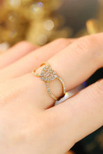 Load image into Gallery viewer, LUOWEND 18K Yellow Gold Real Natural Diamond Ring for Women