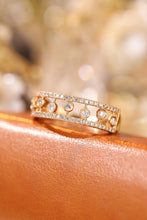 Load image into Gallery viewer, LUOWEND 18K Yellow Gold Real Natural Diamond Ring for Women