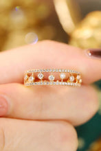 Load image into Gallery viewer, LUOWEND 18K Yellow Gold Real Natural Diamond Ring for Women