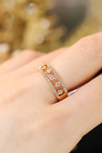 Load image into Gallery viewer, LUOWEND 18K Yellow Gold Real Natural Diamond Ring for Women