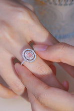 Load image into Gallery viewer, LUOWEND 18K White Gold Real Natural Pink Diamond Ring for Women