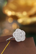 Load image into Gallery viewer, LUOWEND 18K White Gold Real Natural Diamond Ring for Women