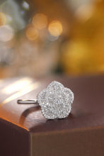 Load image into Gallery viewer, LUOWEND 18K White Gold Real Natural Diamond Ring for Women