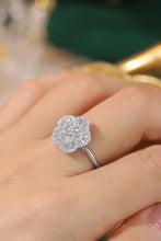 Load image into Gallery viewer, LUOWEND 18K White Gold Real Natural Diamond Ring for Women