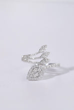Load image into Gallery viewer, LUOWEND 18K White Gold Real Natural Diamond Ring for Women