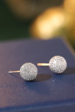 Load image into Gallery viewer, LUOWEND 18K White Gold Real Natural Diamond Stud Earrings for Women