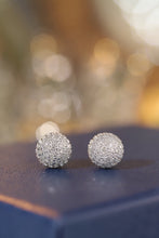Load image into Gallery viewer, LUOWEND 18K White Gold Real Natural Diamond Stud Earrings for Women