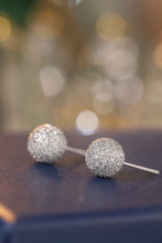 Load image into Gallery viewer, LUOWEND 18K White Gold Real Natural Diamond Stud Earrings for Women