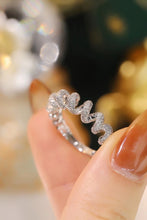 Load image into Gallery viewer, LUOWEND 18K White Gold Real Natural Diamond Ring for Women