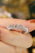 Load image into Gallery viewer, LUOWEND 18K White Gold Real Natural Diamond Ring for Women
