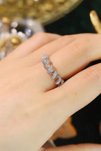 Load image into Gallery viewer, LUOWEND 18K White Gold Real Natural Diamond Ring for Women