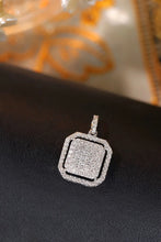 Load image into Gallery viewer, LUOWEND 18K White Gold Real Natural Diamond Pendant Necklace for Women