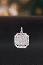 Load image into Gallery viewer, LUOWEND 18K White Gold Real Natural Diamond Pendant Necklace for Women