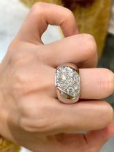 Load image into Gallery viewer, LUOWEND 18K White Gold Fine Jewelry Real Natural Diamond Ring for Women