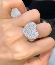 Load image into Gallery viewer, LUOWEND 18K White Gold Fine Jewelry Real Natural Diamond Ring for Women