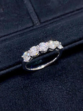 Load image into Gallery viewer, LUOWEND 18K White Gold Fine Jewelry Real Natural Diamond Ring for Women