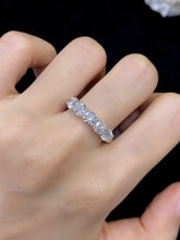 Load image into Gallery viewer, LUOWEND 18K White Gold Fine Jewelry Real Natural Diamond Ring for Women