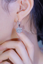 Load image into Gallery viewer, LUOWEND 18K White Gold Real Natural Diamond Hoop Earrings for Women