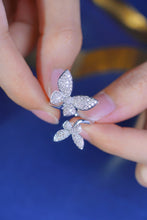 Load image into Gallery viewer, LUOWEND 18K White Gold Real Natural Diamond Ring for Women