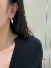 Load image into Gallery viewer, LUOWEND 18K Yellow Gold Fine Jewelry Real Natural Diamond Hoop Earrings for Women