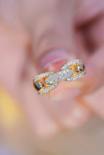 Load image into Gallery viewer, LUOWEND 18K Yellow Gold Real Natural Diamond Ring for Women