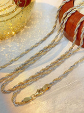 Load image into Gallery viewer, LUOWEND 18K White+Yellow Gold Necklace for Women