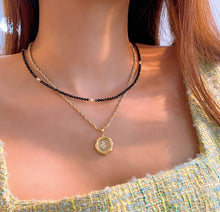 Load image into Gallery viewer, LUOWEND 18K White+Yellow Gold Necklace for Women