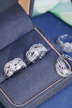 Load image into Gallery viewer, LUOWEND 18K White Gold Real Natural Diamond Ring for Women