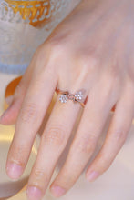 Load image into Gallery viewer, LUOWEND 18K Rose Gold Real Natural Diamond Ring for Women