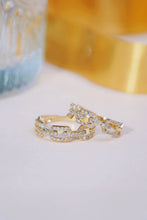 Load image into Gallery viewer, LUOWEND 18K Yellow Gold Real Natural Diamond Ring for Women