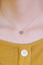 Load image into Gallery viewer, LUOWEND 18K Rose Gold Real Natural Diamond Pendant Necklace for Women
