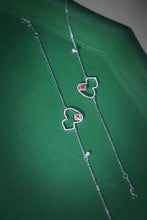 Load image into Gallery viewer, LUOWEND 18K White Gold Real Natural Pink Diamond Bracelet for Women