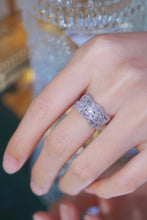 Load image into Gallery viewer, LUOWEND 18K White Gold Real Natural Diamond Ring for Women