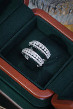 Load image into Gallery viewer, LUOWEND 18K White Gold Real Natural Diamond Ring for Women
