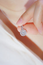 Load image into Gallery viewer, LUOWEND 18K White Gold Real Natural Diamond Pendant Necklace for Women