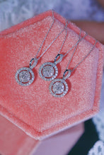 Load image into Gallery viewer, LUOWEND 18K White Gold Real Natural Diamond Pendant Necklace for Women