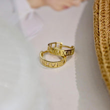 Load image into Gallery viewer, LUOWEND 18K Yellow Gold Real Natural Diamond Hoop Earrings for Women