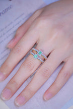 Load image into Gallery viewer, LUOWEND 18K White Gold Real Natural Green Diamond Ring for Women
