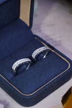 Load image into Gallery viewer, LUOWEND 18K White Gold Natural Diamond Ring for Women