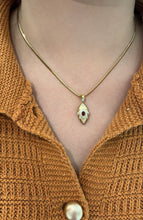 Load image into Gallery viewer, LUOWEND 18K Yellow Gold Natural Ruby Pendant for Women