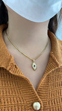 Load image into Gallery viewer, LUOWEND 18K Yellow Gold Natural Ruby Pendant for Women