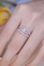 Load image into Gallery viewer, LUOWEND 18K White Gold Real Natural Diamond Ring for Women
