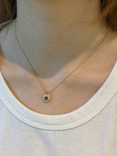 Load image into Gallery viewer, LUOWEND 18K Yellow Gold Natural Ruby Necklace for Women