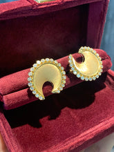 Load image into Gallery viewer, LUOWEND 18K Yellow Gold Natural Diamond Earrings for Women