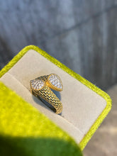 Load image into Gallery viewer, LUOWEND 18K Yellow Gold Natural Diamond Ring for Women